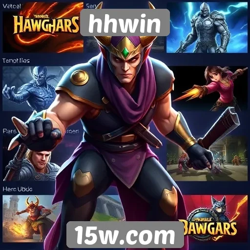 Variedade de jogos disponíveis na plataforma hhwin